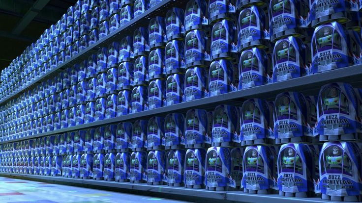 An aisle full of buzz lightyears